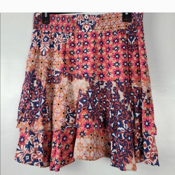 Cabi Isabel Patchwork Ruffle Skirt M - Picture 2 of 4